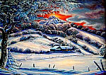 Winter Gemlde vom Kunstmaler Hugo Reinhart  