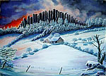 Winter Gemlde vom Kunstmaler Hugo Reinhart  